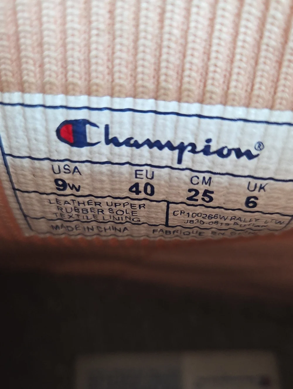 Champion Rally LTW  Women's Light Nude Pink Slip-On Sock Sneaker White Sole 9W